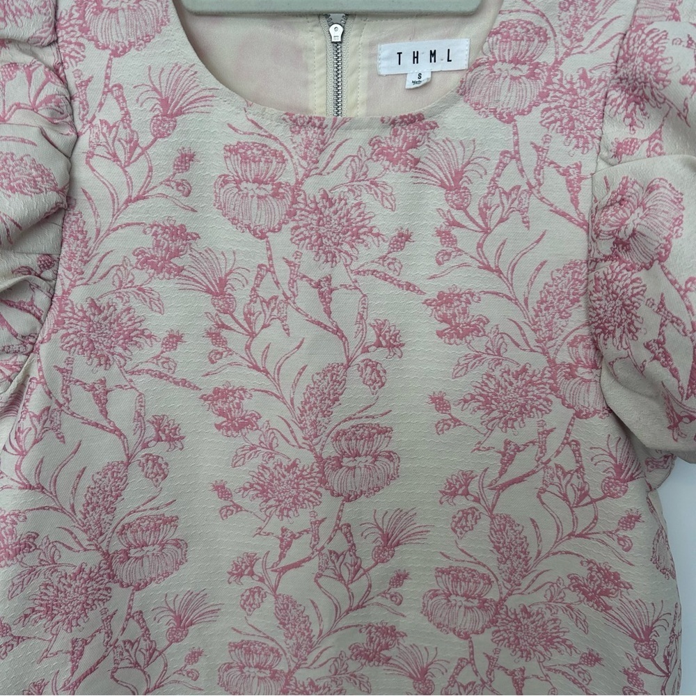 THML Pink Floral Dress Short Small - Picture 5 of 9